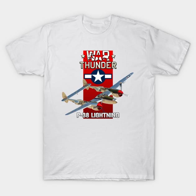 P-38 Lightning T-Shirt by MilMerchant